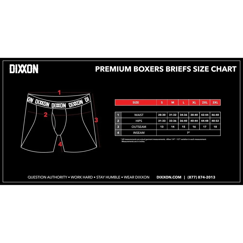 NIB Dixxon Flannel Company Men's 3XL Premium Boxer Briefs Blue/Gray Logo 2 Pairs